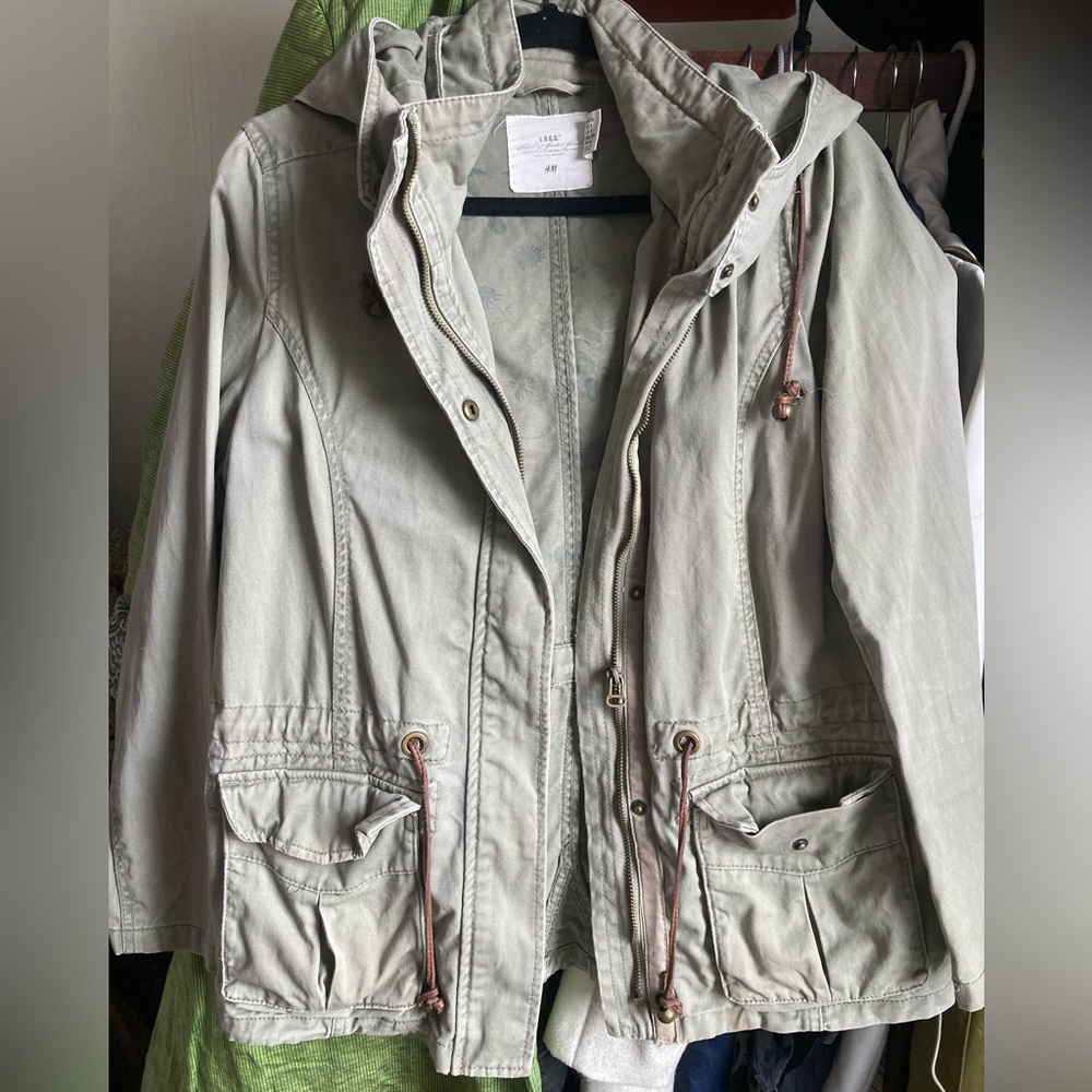 H&M cotton forest coat.